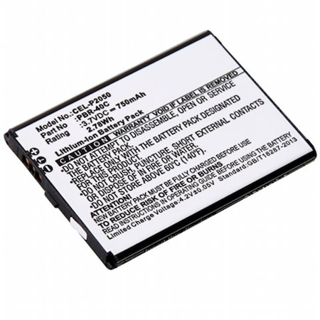 Dantona Dantona Industries CEL-P2050 Replacement Cell Phone Battery for Pantech PBR-40C CEL-P2050